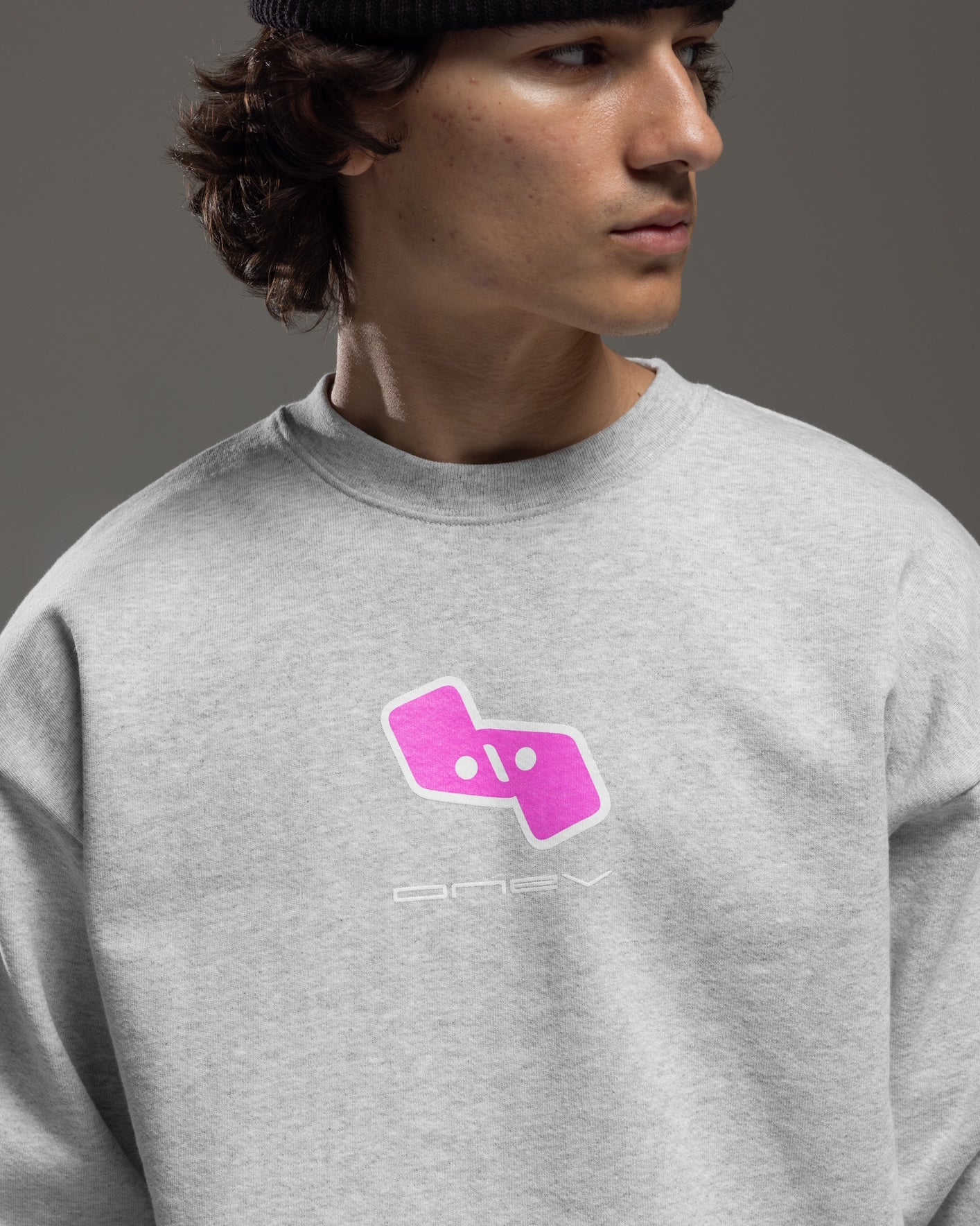 ONEV OTM Grey Crewneck