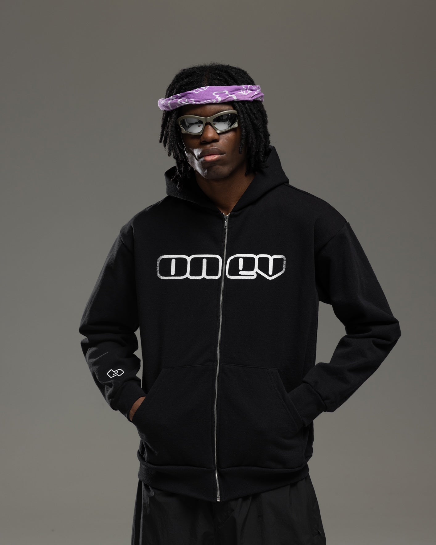 ONEV OTM Black Zip Up Hoodie