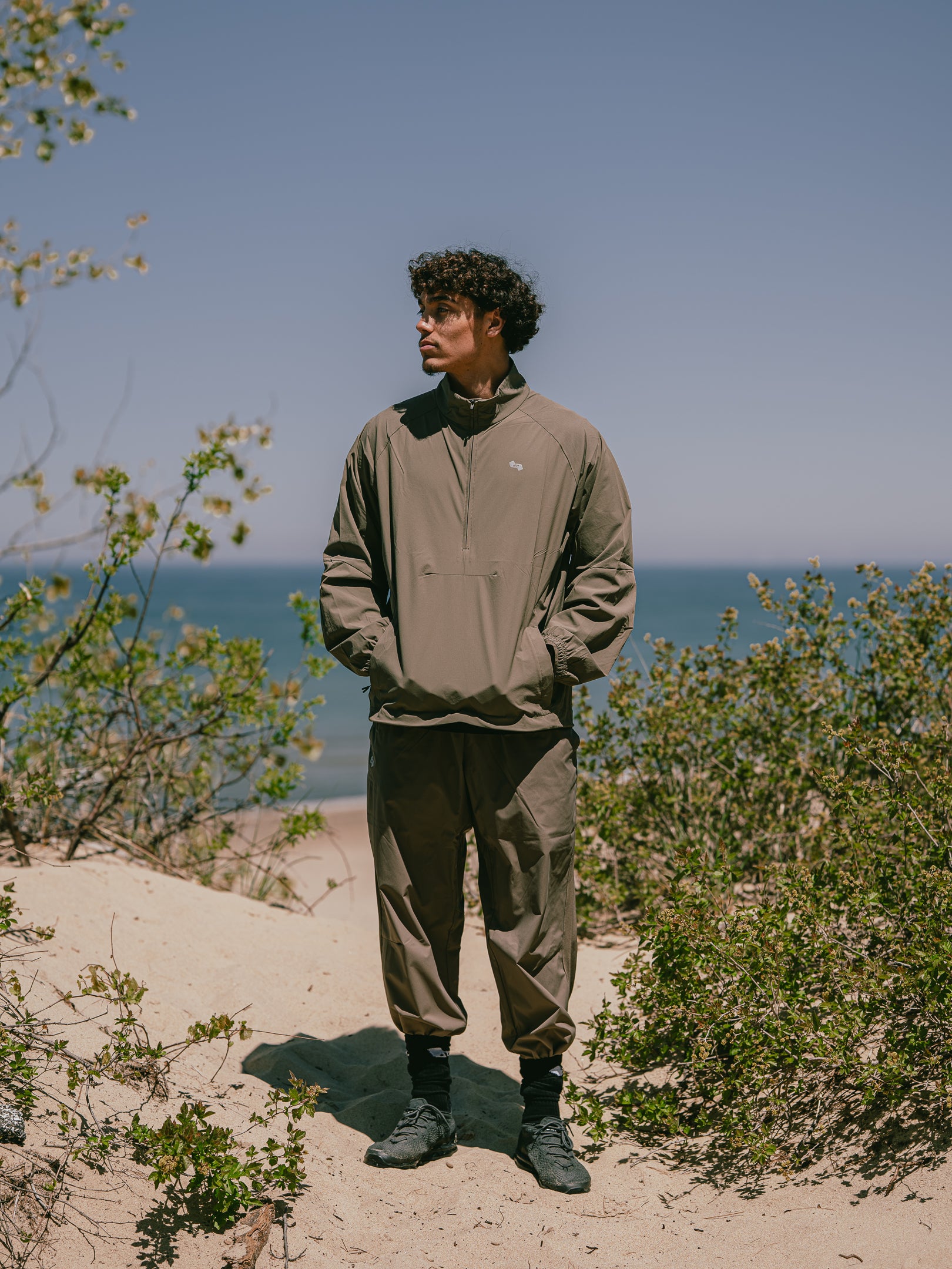 TECH-fall Pullover Jacket Stone – ONEV