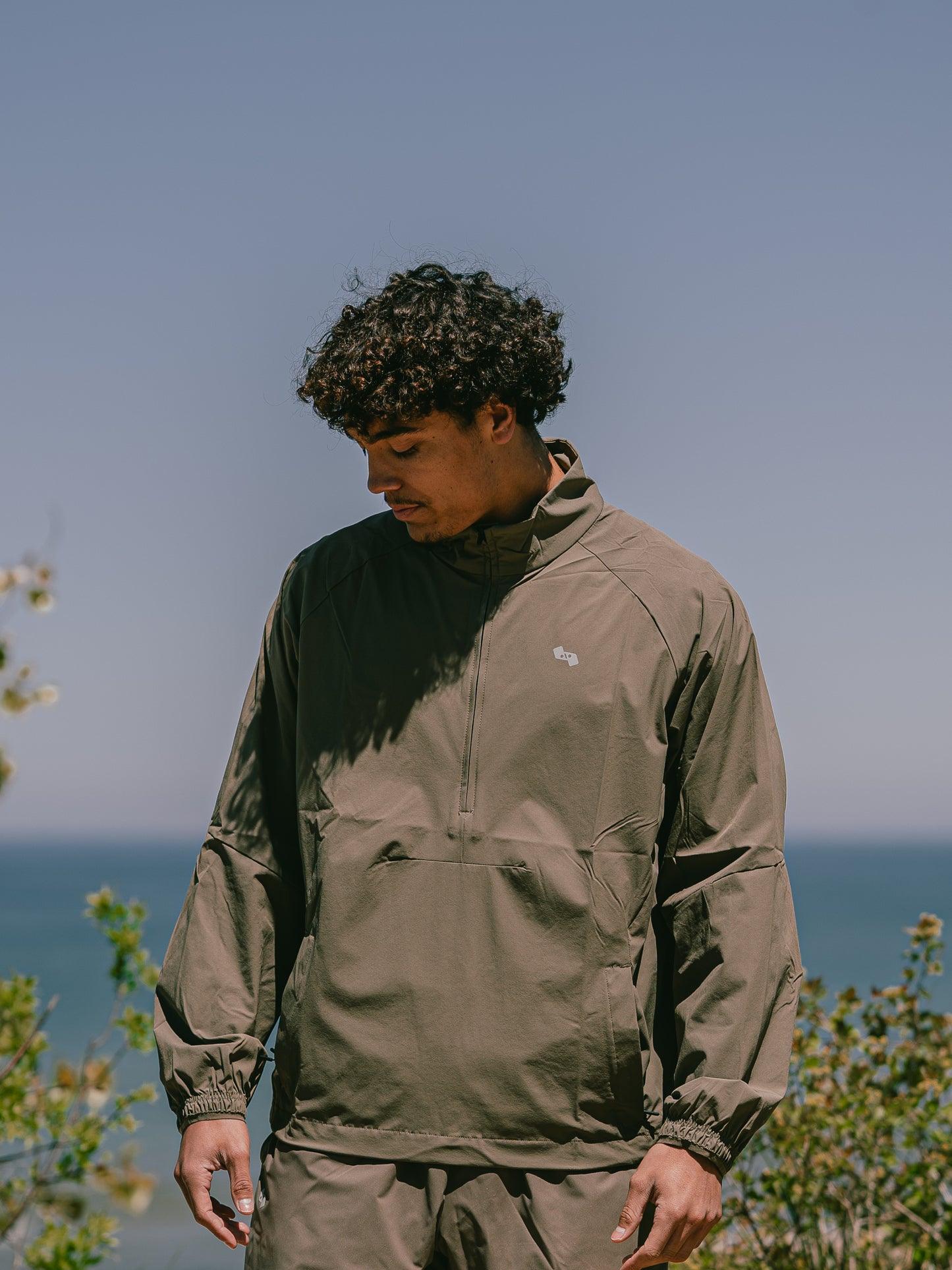 TECH-fall Pullover Jacket Stone