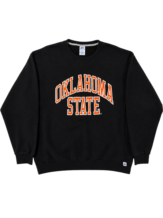Oklahoma State Black Vintage Crew