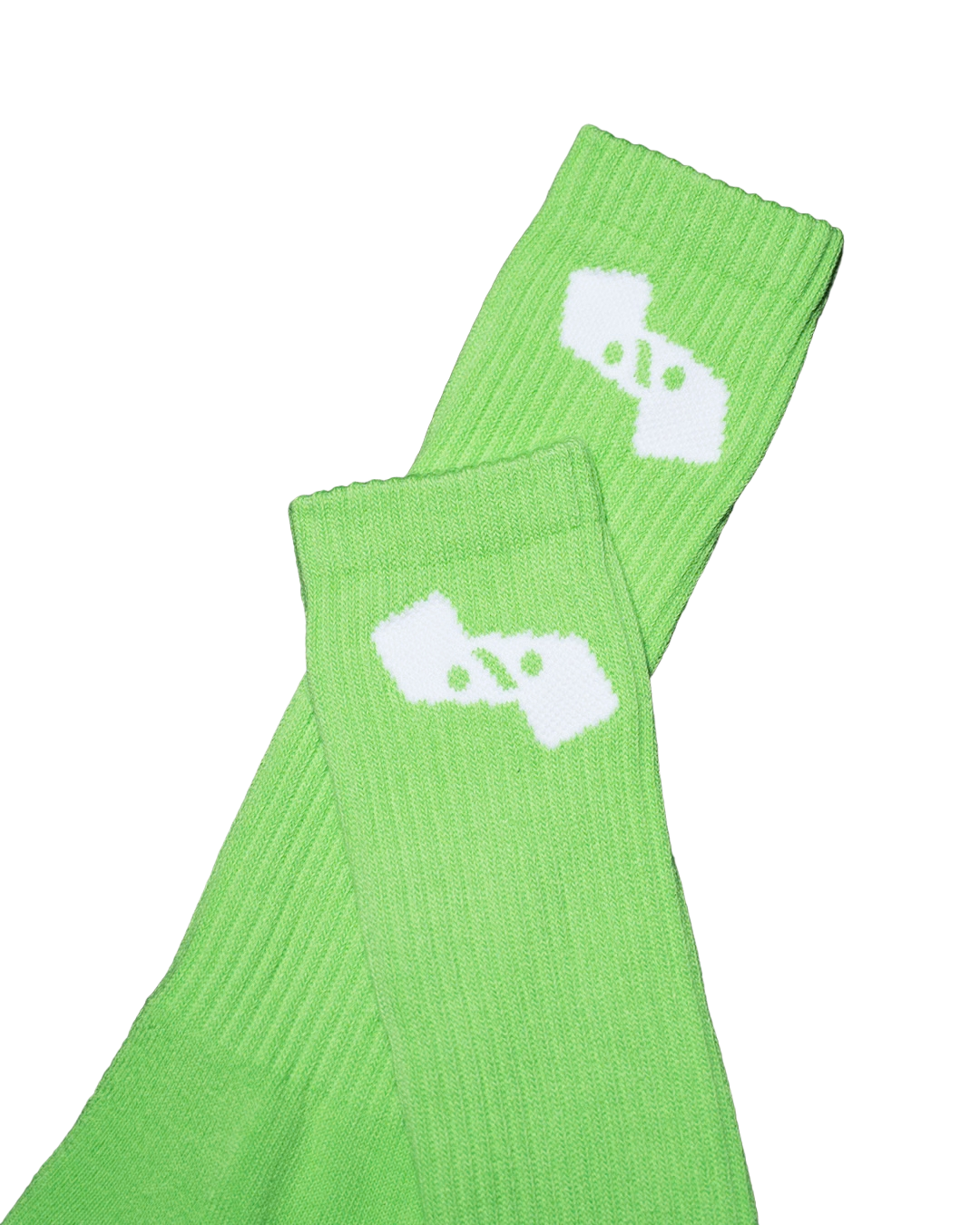 ONEV Stacked Socks Neon Green