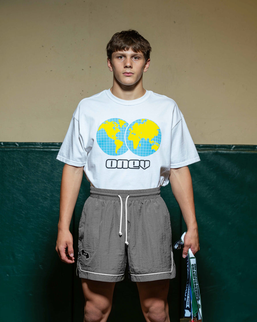 ONEV Globe Tee White