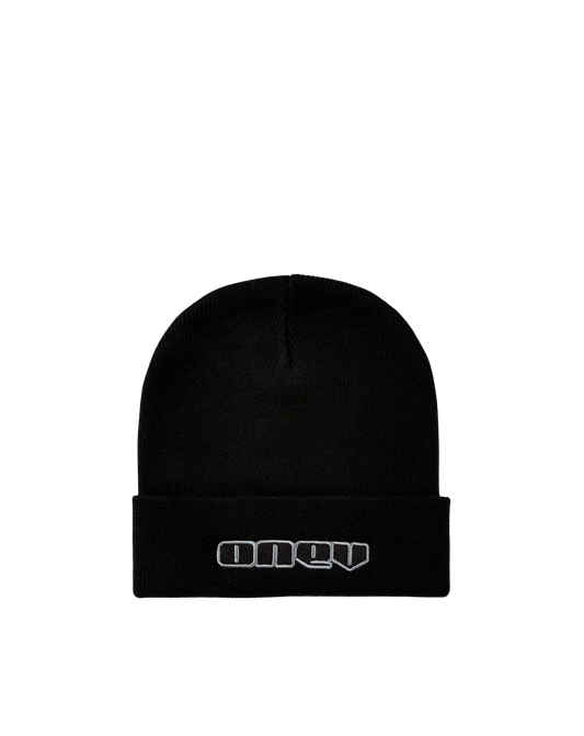 ONEV Cuffed Black Beanie